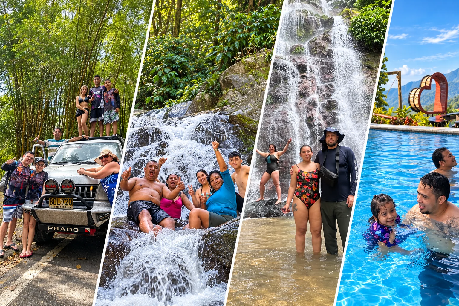 Aventura en 4x4, cascadas de Minca y Marinka, y piscina de Sierra Minca